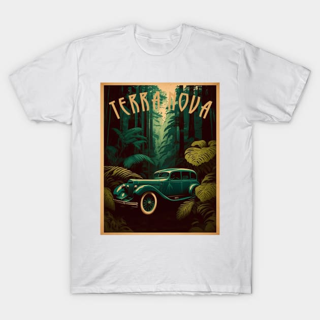 Terra Nova Park Canada Vintage Travel Art Poster T-Shirt by OldTravelArt